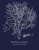 Dark blue book cover with a white sketch of a tree. Text reads 'Kathleen Jamie - Selected Poems'