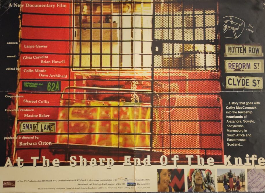 Poster for the film At the Sharp End of the Knife